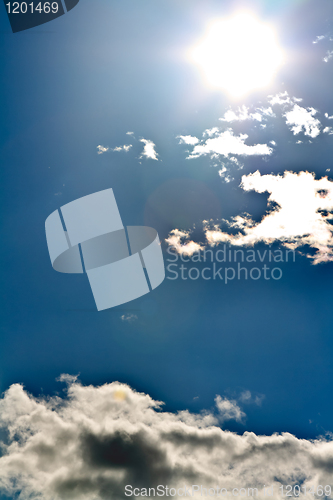 Image of sunshine clouds sky