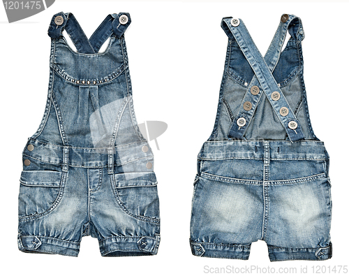 Image of children's denim shorts