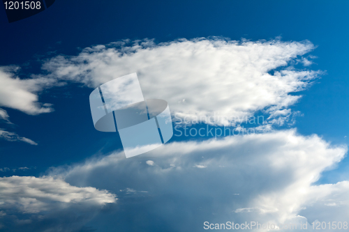 Image of clouds blue sky
