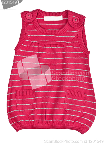 Image of child red striped sweater