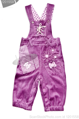 Image of purple panties with suspenders