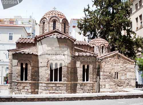 Image of Byzantine Kapnikarea, orthodox church in central Athens, Greece