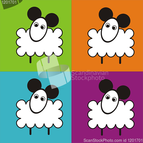 Image of Cartoon Sheep