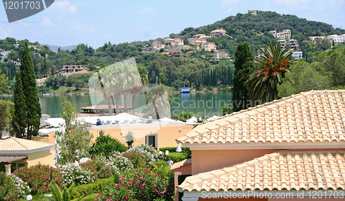 Image of Greece. Corfu. Hotel on the beach 