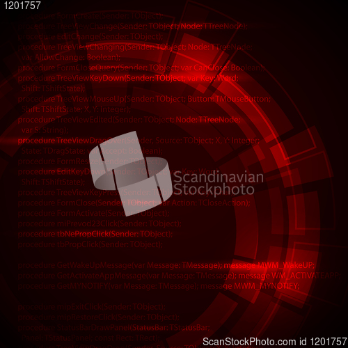 Image of Abstract dark red  technical background