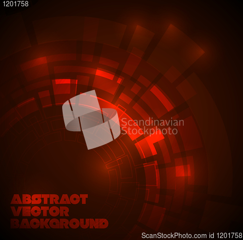 Image of Abstract dark red technical background