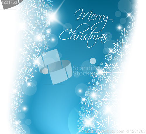 Image of Light blue abstract Christmas background