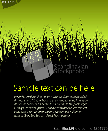 Image of Green vector grass background