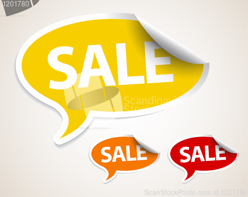 Image of Sale speech bubble as sticker