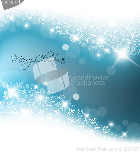 Image of Light blue abstract Christmas background