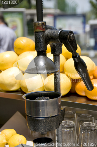 Image of metal juice press machine Istanbul Turkey