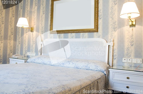 Image of four star hotel room interior  Madrid Spain