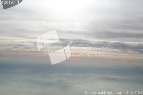 Image of View from the air in the evening