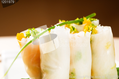 Image of vietnamese style summer rolls