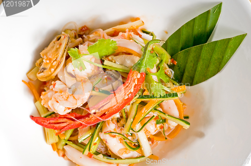 Image of fresh seafood thai salad