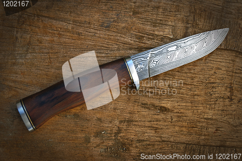 Image of Hand made damascus knife