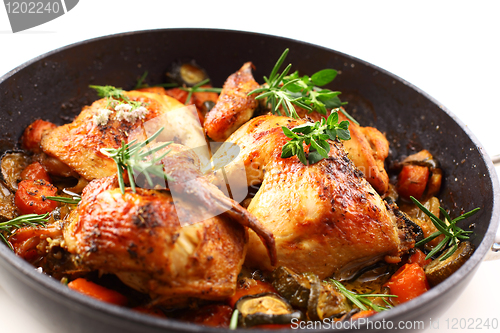 Image of Roasted chicken with vegetable