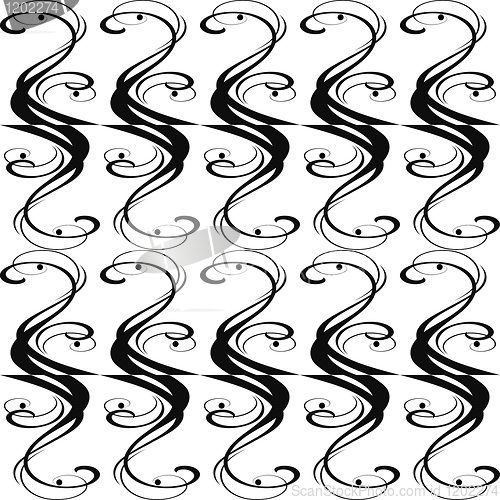 Image of Abstract background of seamless floral pattern 