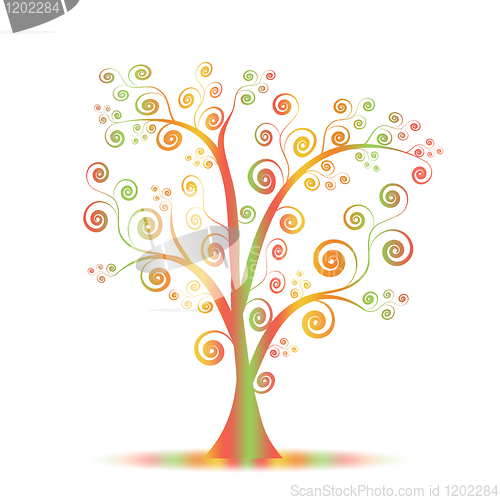 Image of Colorful art tree