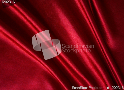 Image of Smooth elegant red silk as background 