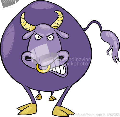 Image of cartoon bull