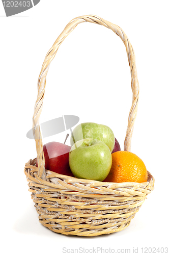 Image of Basket with fruits