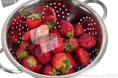 Image of Strawberries in strainer