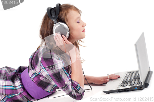 Image of Teenager girl in studio