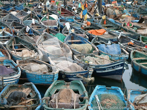 Image of port  fishing boats