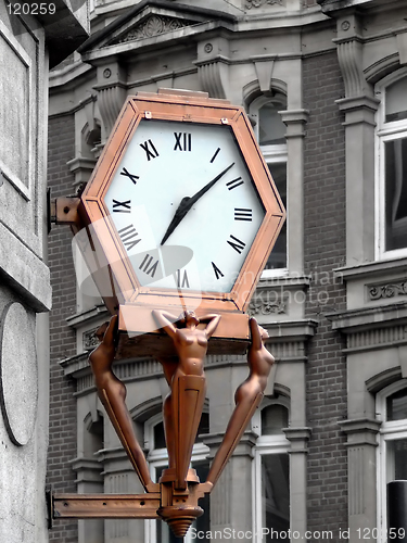 Image of Bronze public clock