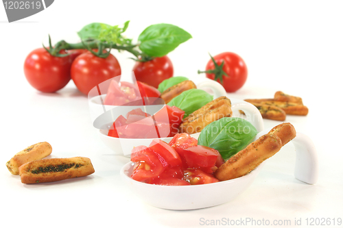 Image of Grissini with Tomato and Basil