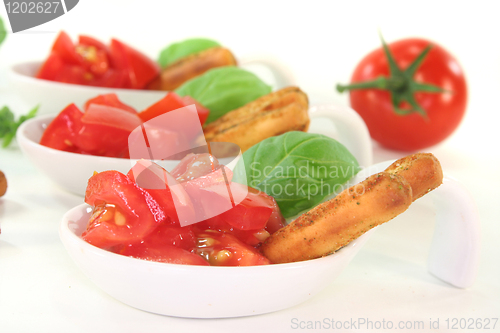 Image of Grissini with Tomato and Basil