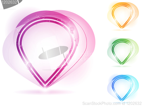 Image of Colorful Neon Bubble Frame