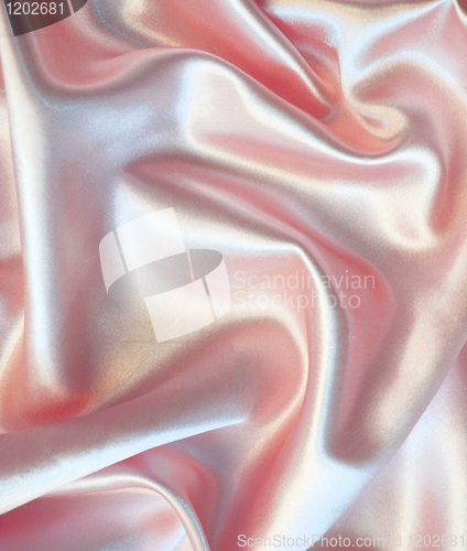 Image of Smooth elegant pink silk as background