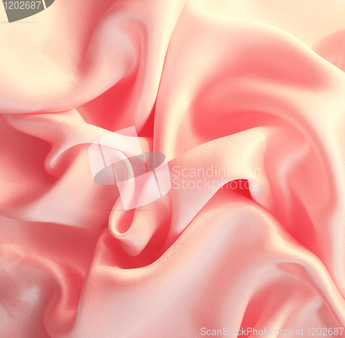 Image of Smooth elegant pink silk as background