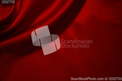 Image of Smooth Red Silk as background 