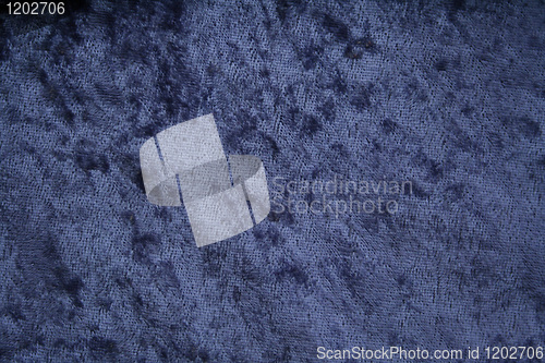 Image of Blue velvet fabric for background