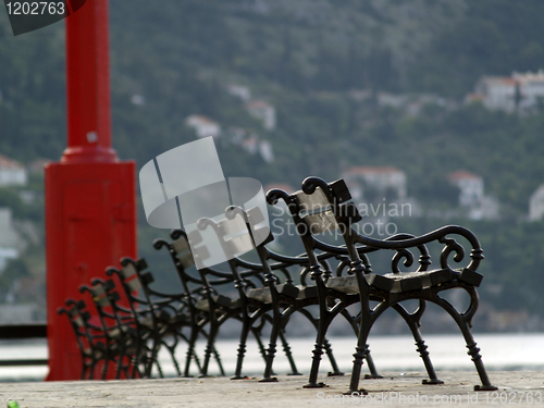 Image of Row of benches