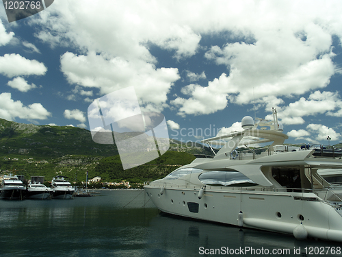 Image of Yacht in harbor