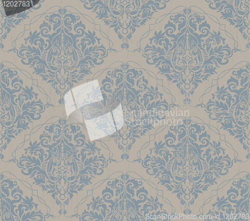 Image of Floral grunge seamless ornament