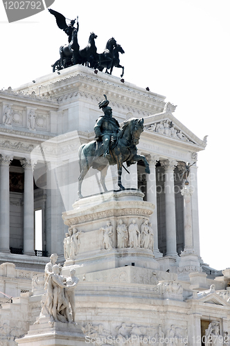 Image of Vittorio Emanuele in Rome, Italy