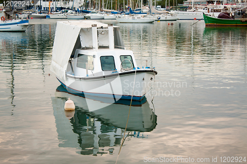 Image of Boats in a Greek Port