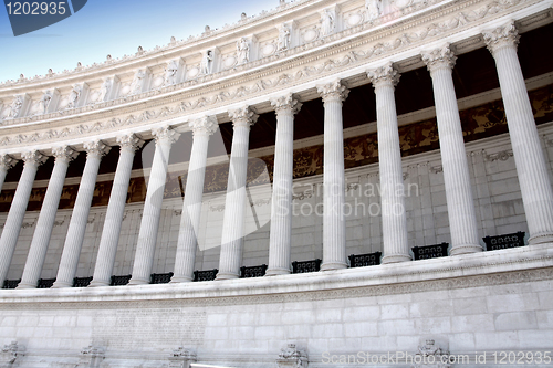 Image of Vittorio Emanuele, The Piazza Venezia in Rome, Italy