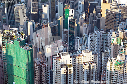 Image of crowded buildings