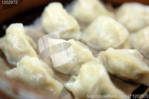 Image of chinese dim sum, meat dumping