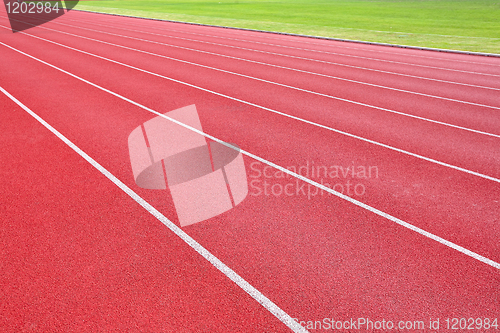 Image of lanes of running track