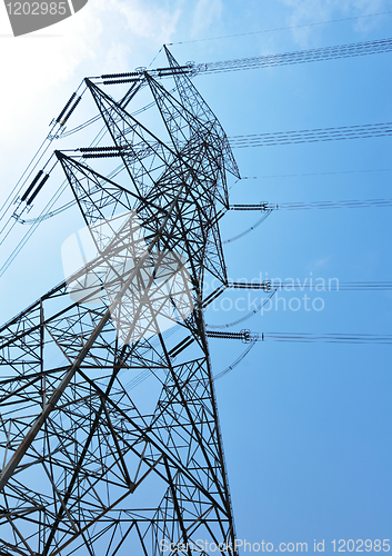 Image of power transmission tower