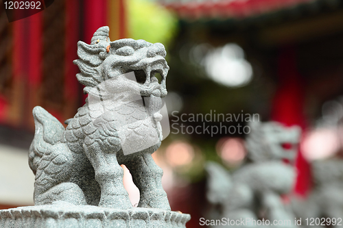 Image of Chinese dragon statue