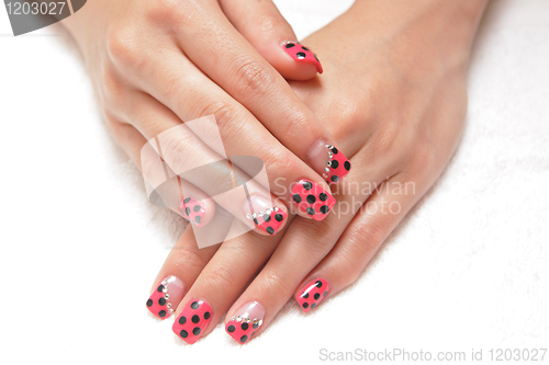 Image of Women's hand with nice manicure