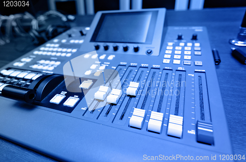 Image of audio sound mixer
